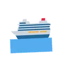 Passenger ship cartoon animated emoji