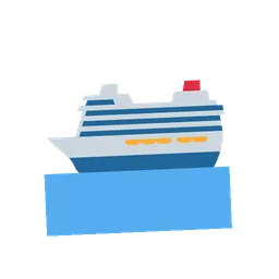 Passenger ship animated emoji