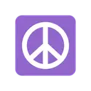 Peace symbol cartoon animated emoji