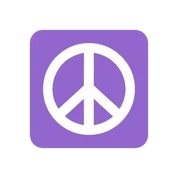 Peace symbol animated emoji