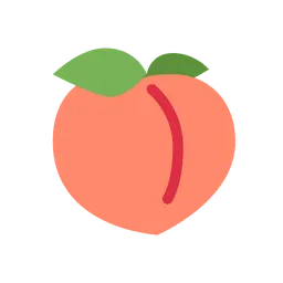 Peach animated emoji