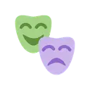 Performing arts cartoon animated emoji