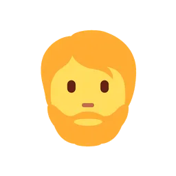 Person: beard animated emoji