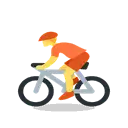 Person biking cartoon animated emoji