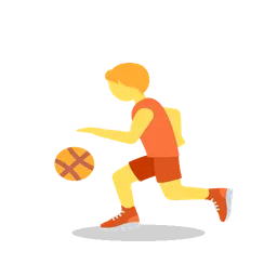 Person bouncing ball animated emoji