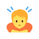 Person bowing cartoon animated emoji