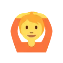 Person gesturing OK cartoon animated emoji