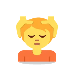 Person getting massage animated emoji