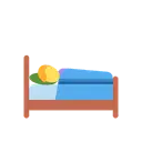 Person in bed cartoon animated emoji
