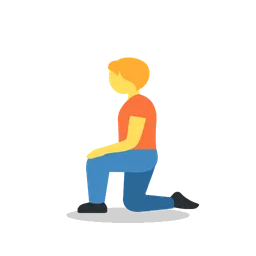 Person kneeling animated emoji