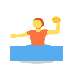 Person playing water polo animated emoji