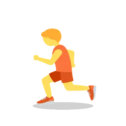 Person running animated emoji