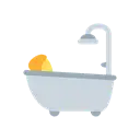 Person taking bath cartoon animated emoji