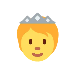 Person with crown animated emoji