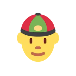 Person with skullcap animated emoji