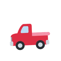 Pickup truck animated emoji