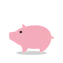 Pig cartoon animated emoji