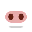 Pig nose cartoon animated emoji