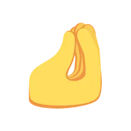 Pinched fingers animated emoji