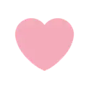 Pink heart cartoon animated emoji