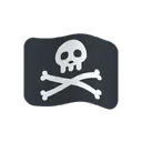 Pirate flag cartoon animated emoji