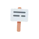 Placard cartoon animated emoji