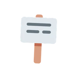 Placard animated emoji