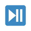 Play or pause button cartoon animated emoji