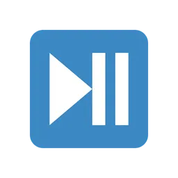 Play or pause button animated emoji