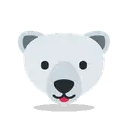 Polar bear cartoon animated emoji