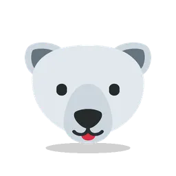 Polar bear animated emoji