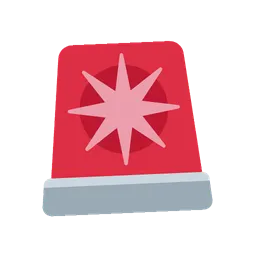 Police car light animated emoji
