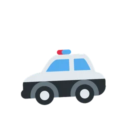 Police car animated emoji