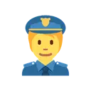 Police officer cartoon animated emoji