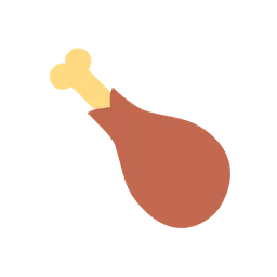 Poultry leg animated emoji