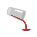 Pouring liquid cartoon animated emoji