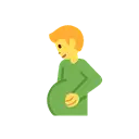 Pregnant man cartoon animated emoji