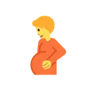 Pregnant person cartoon animated emoji
