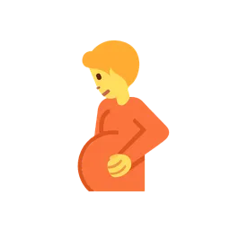 Pregnant person animated emoji