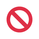 Prohibited cartoon animated emoji
