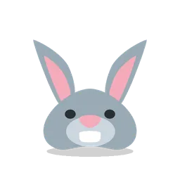Rabbit face animated emoji
