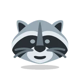 Raccoon animated emoji