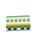 Railway car cartoon animated emoji