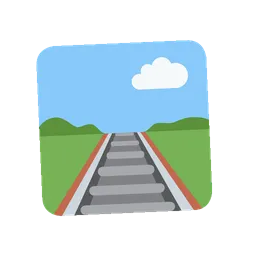 Railway track animated emoji