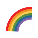 Rainbow cartoon animated emoji