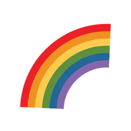 Rainbow animated emoji