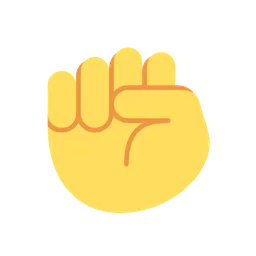 Raised fist animated emoji