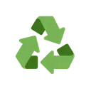 Recycling symbol cartoon animated emoji