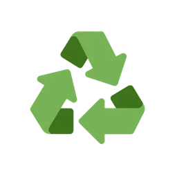 Recycling symbol animated emoji