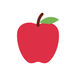 Red apple animated emoji